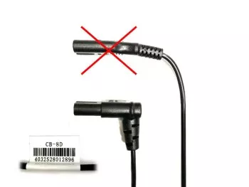Euro plug type C to C7 90° down, 0,75mm², VDE, black, length 2,00m